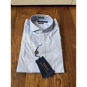 Polo Ralph Lauren Slim Fit Italian Fabric Shirt Blue Size 15 1/2